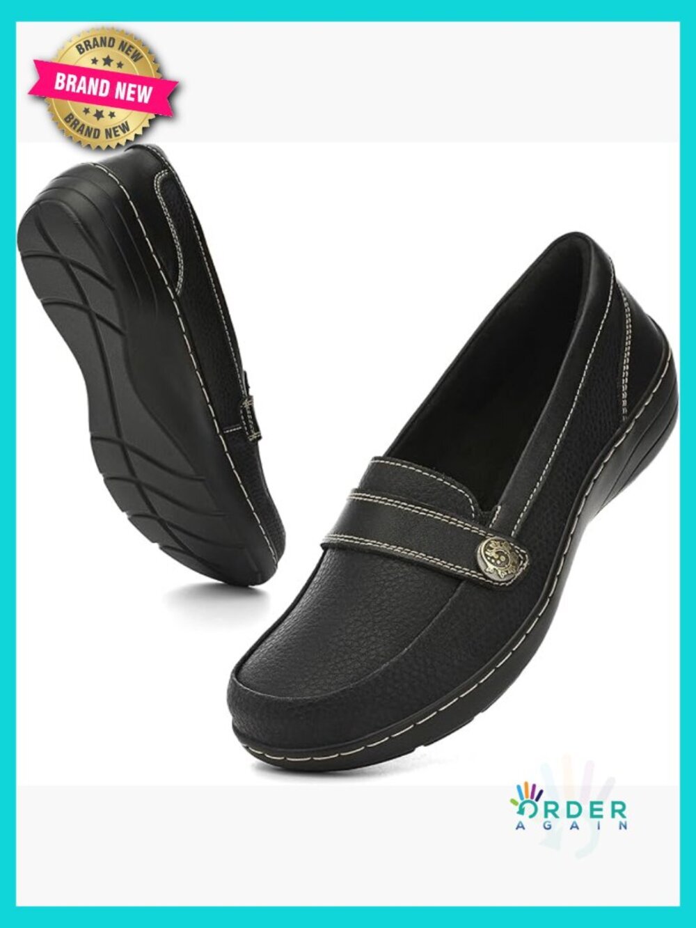 Slip On Loafers Comfortable Dressy Flats Casual Classic Leather Shoes Work
